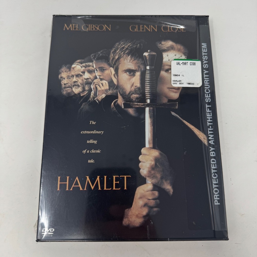 Hamlet DVD 1990 Mel Gibson Glenn Close Shakespeare Drama Movie New Sealed